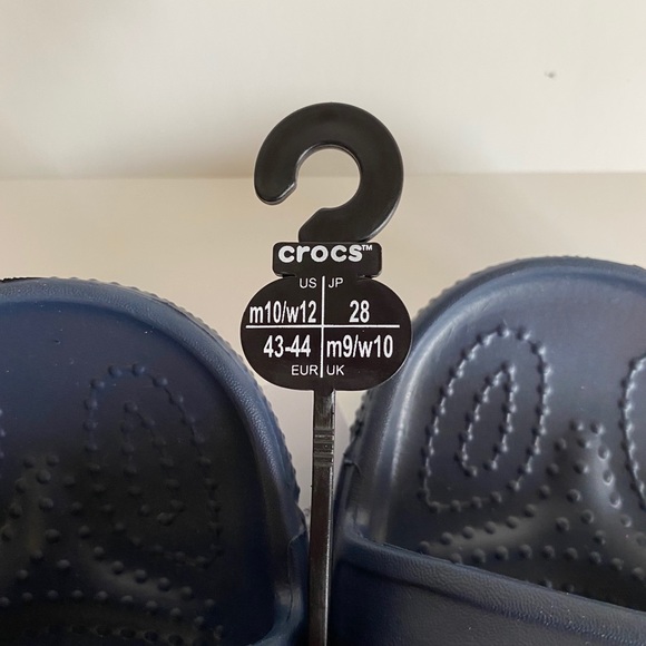 Crocs slides Navy Blue M 10 W 12 - Picture 4 of 5